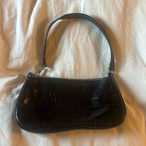 JW PEI Eva Shoulder Bag - Black Croc